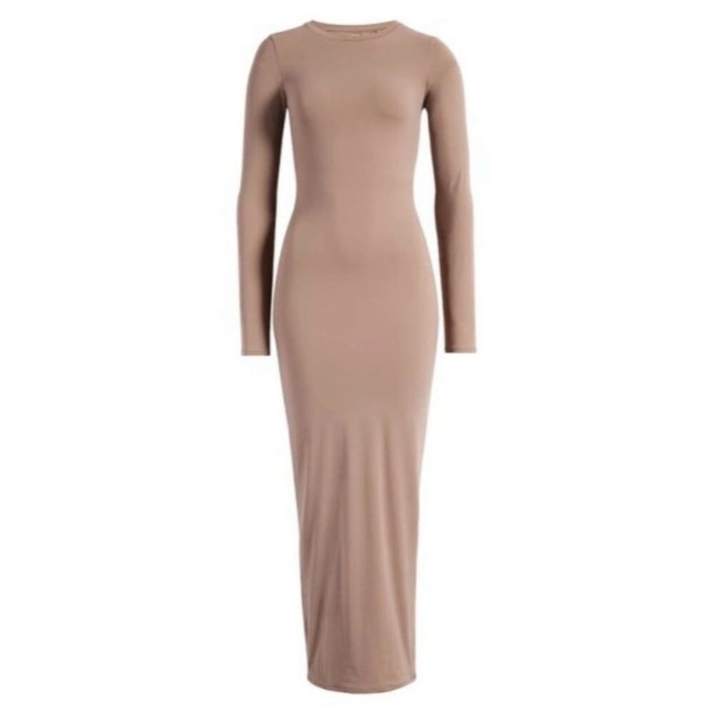 ✨Skims Everybody Crew Neck Long Sleeve Dress✨